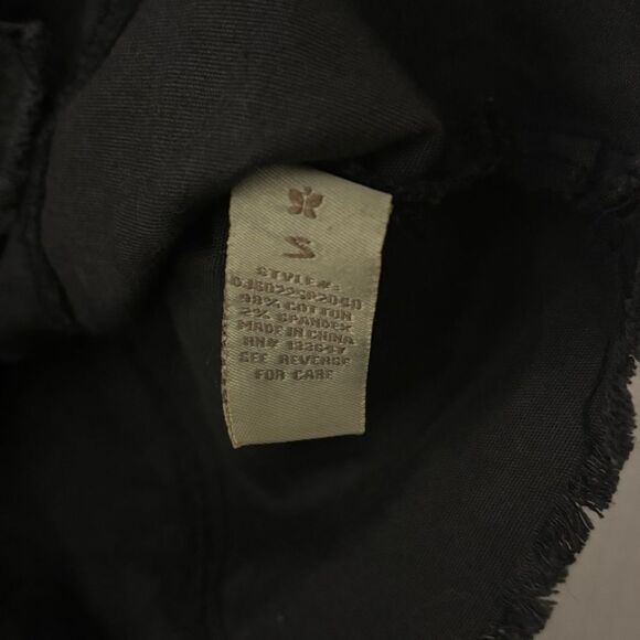 Women's Small Leopard/Animal Print Denim Jacket Black/Gray Crop Altar’d State - Picture 7 of 11